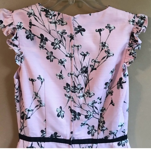 PINK SLEEVELESS MISS SELFRIDGE DRESS BLACK BOW - Picture 7 of 8